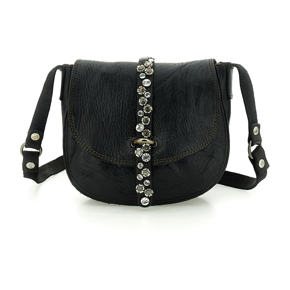 Borsa a tracolla linea Bella di notte Campomaggi C021030ND-X0038 Nero