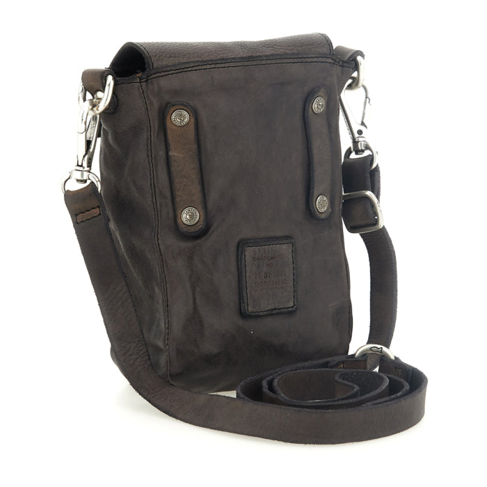 Borsa a tracolla Saturno in pelle Campomaggi C041960ND X2298 moro