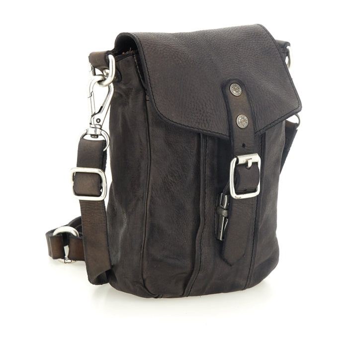 Borsa a tracolla Saturno in pelle Campomaggi C041960ND X2298 moro