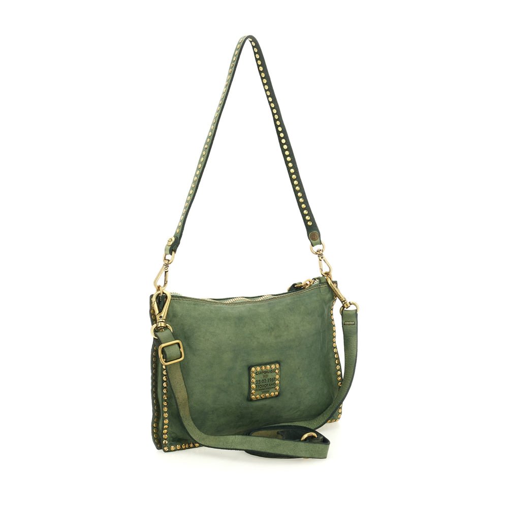 Borsa bustina "EVA" linea KURA Campomaggi C031070ND - X0007 Lago - Pelletteria Allegrini