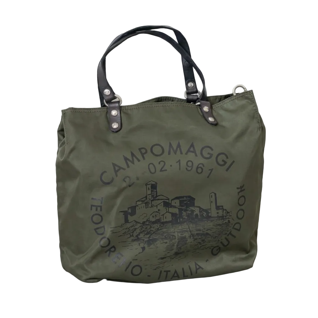 Shopping tessuto Vela di Campomaggi C041720ND X2772 verde militare