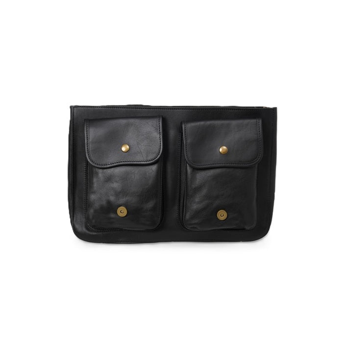 Leather college bag I Medici 63/5500 Black