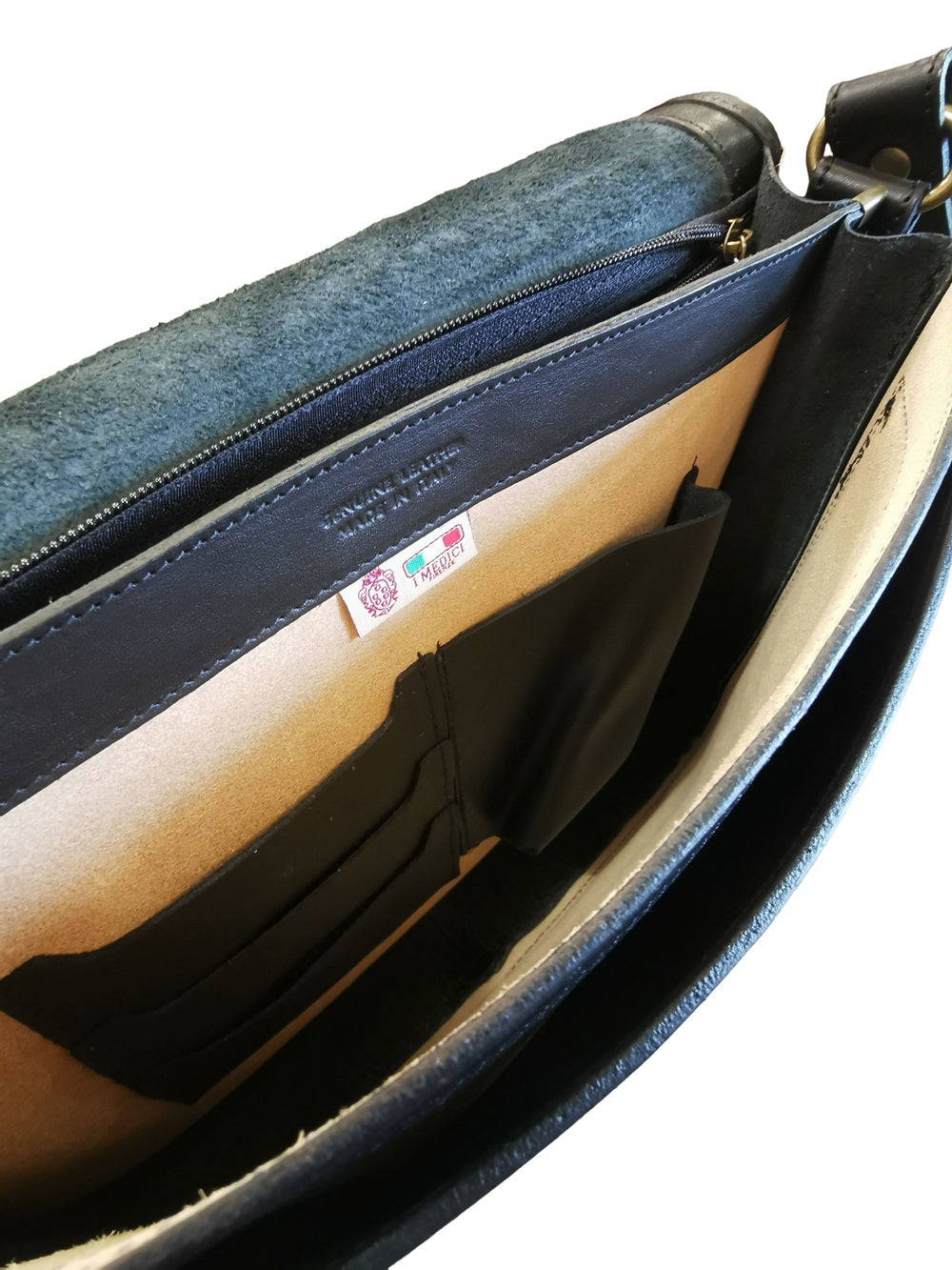 Borsa College in pelle I Medici 63/5650 Nero
