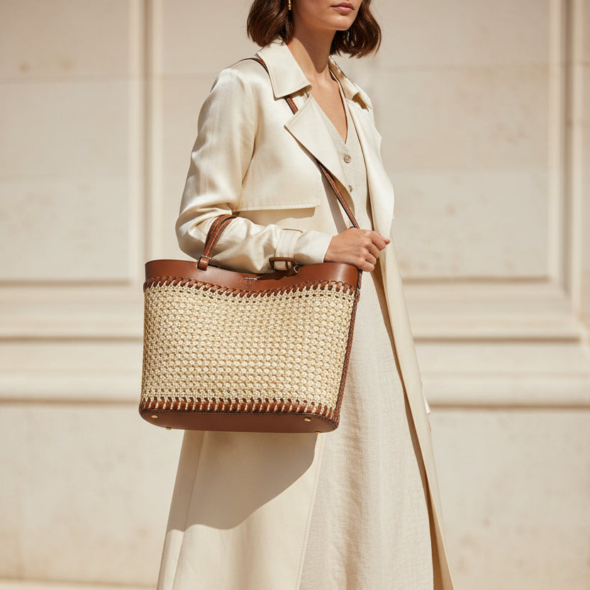 Borsa di Rafia Vienna Boldrini 05368 golden