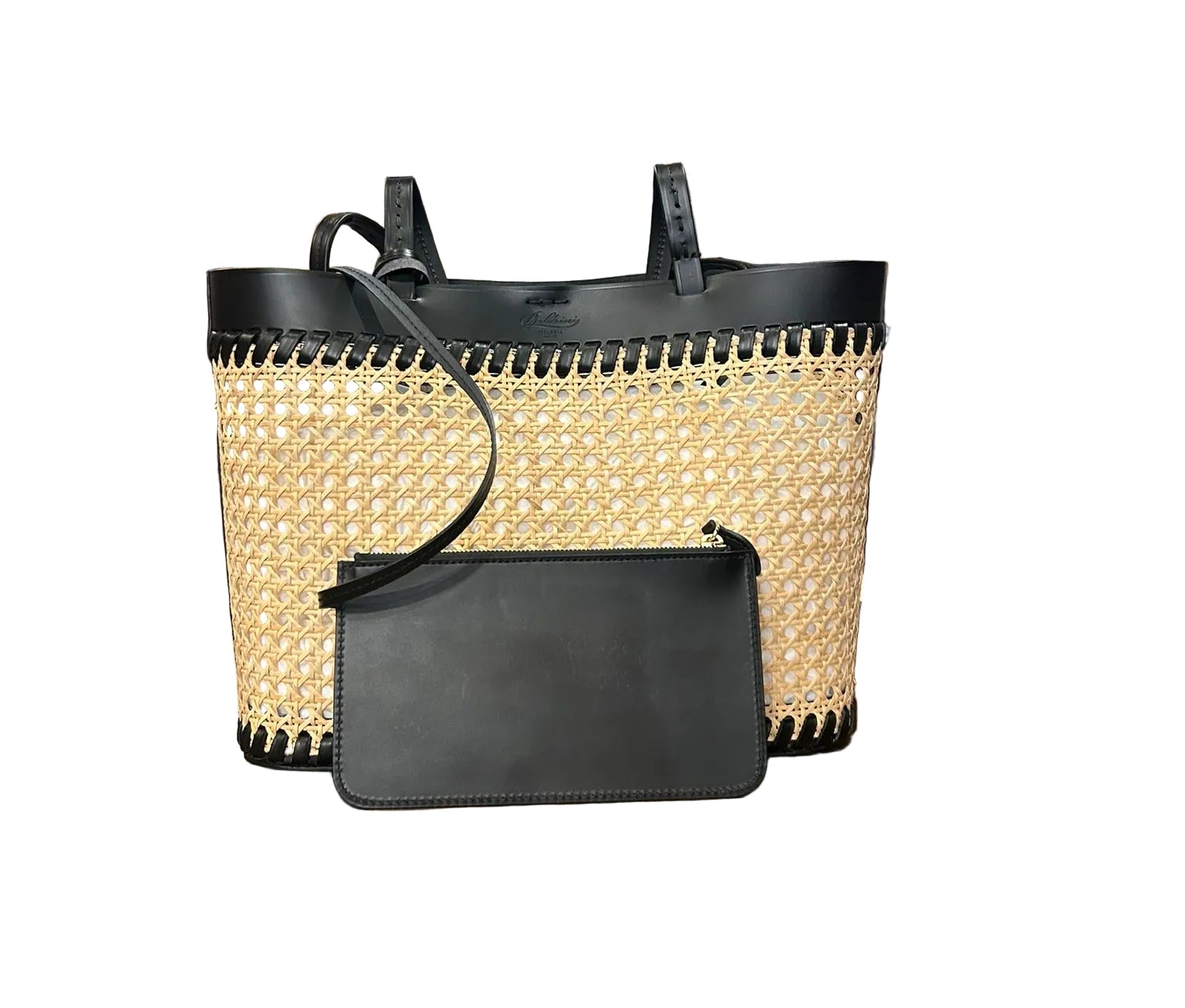 Borsa di Rafia Vienna Boldrini 05368 nero - Pelletteria Allegrini