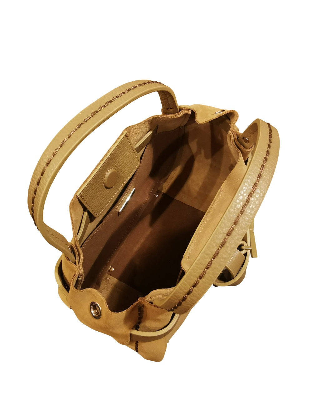 Borsa in camoscio Visonà 26140 Caramel