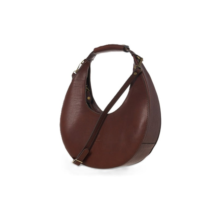 Borsa in pelle c/tracolla I Medici 63/1085/2 Testa di moro