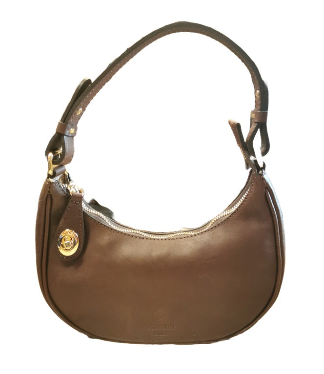 Borsa in pelle c/tracolla I Medici 63/1475 Testa di moro