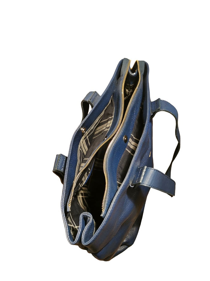 Borsa in pelle con doppi manici Bruno Rossi ML193 Oceano