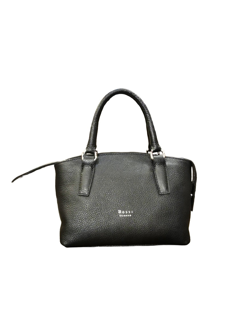 Borsa in pelle con doppi manici e tracolla Bruno Rossi ML252/P Nero