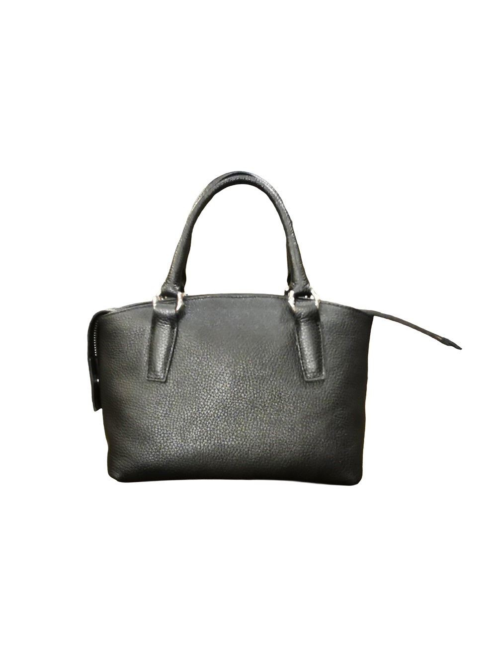 Borsa in pelle con doppi manici e tracolla Bruno Rossi ML252/P Nero