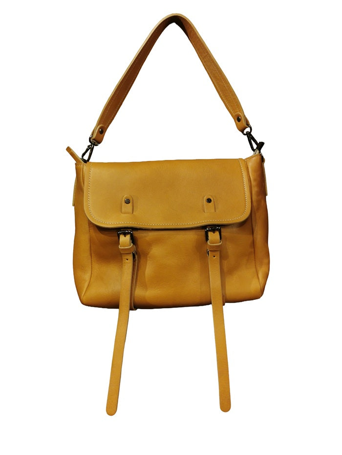 Borsa in pelle con doppio manico Bruno Rossi R319 Biscotto