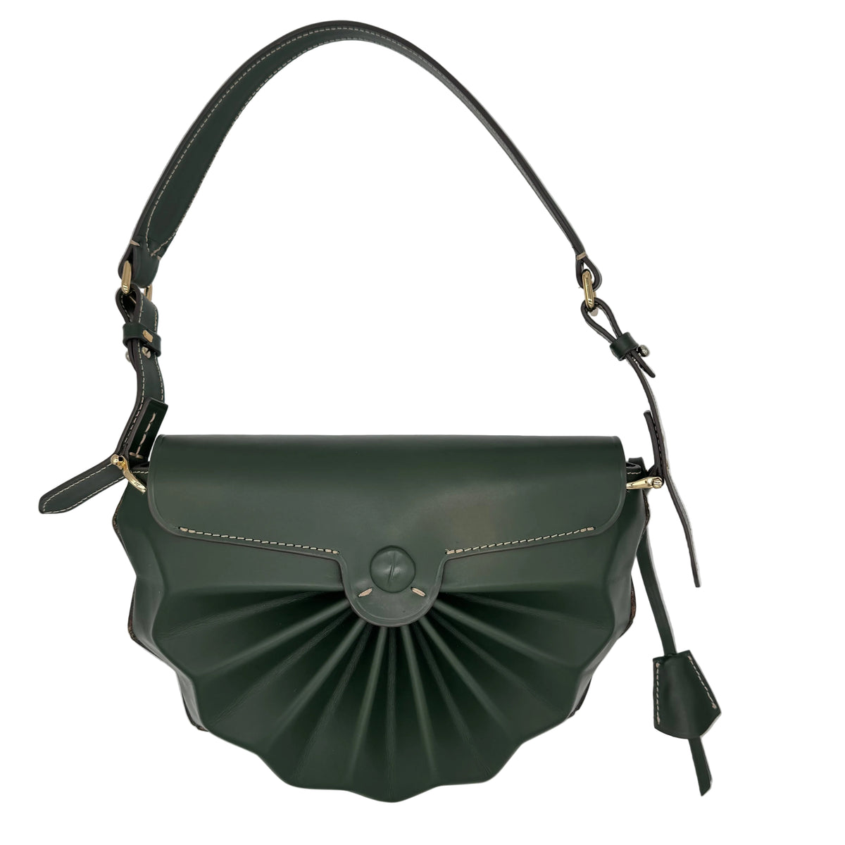 Scopri la borsa a spalla Boldrini Origami 07688 Alloro, in pelle lavorata a mano con pieghe ispirate agli origami e tasche interne. Made in Italy.