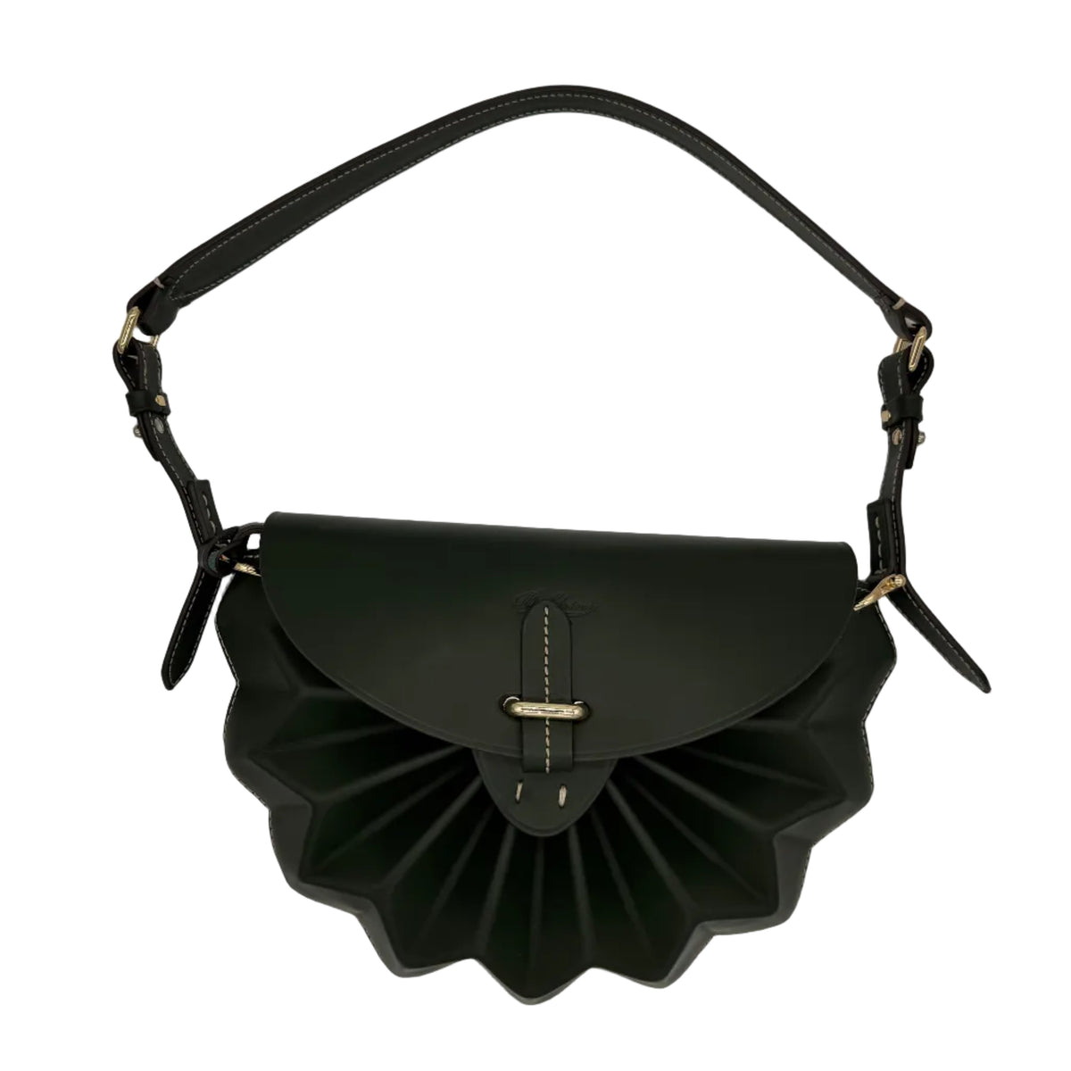 Borsa, realizzata interamente in pelle, della linea Origami, di Boldrini Selleria.