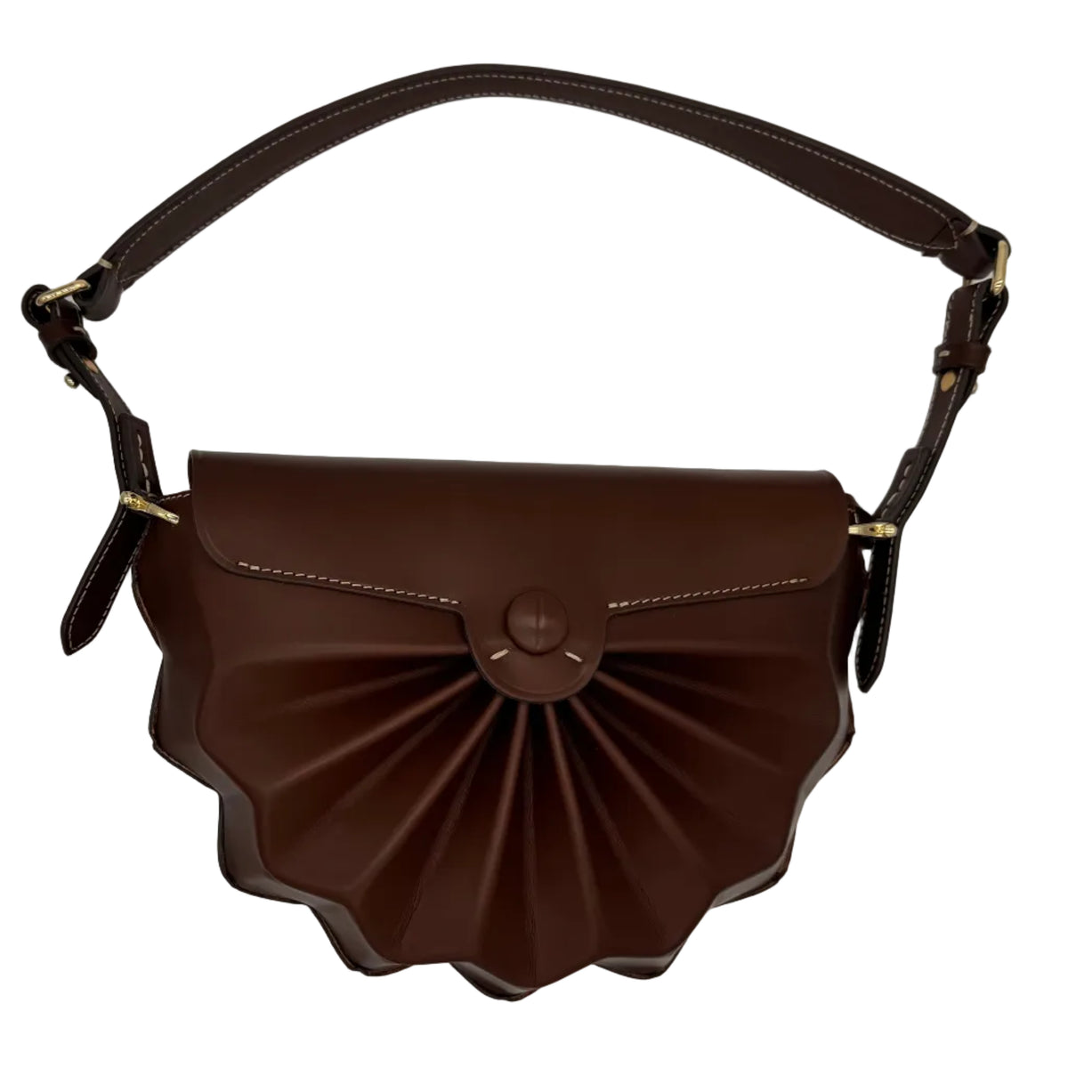 Borsa, realizzata interamente in pelle, della linea Origami, di Boldrini Selleria.