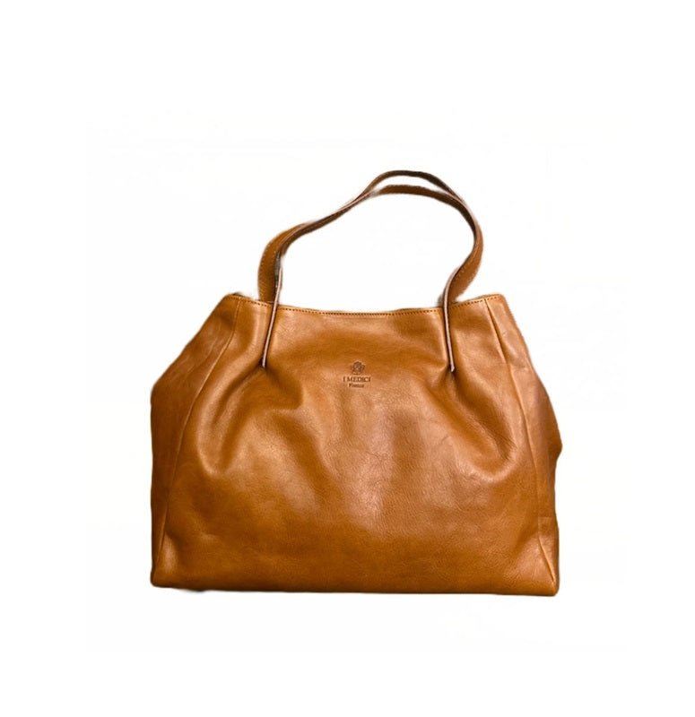 Borsa in pelle I Medici 63/2375 Marrone - Pelletteria Allegrini