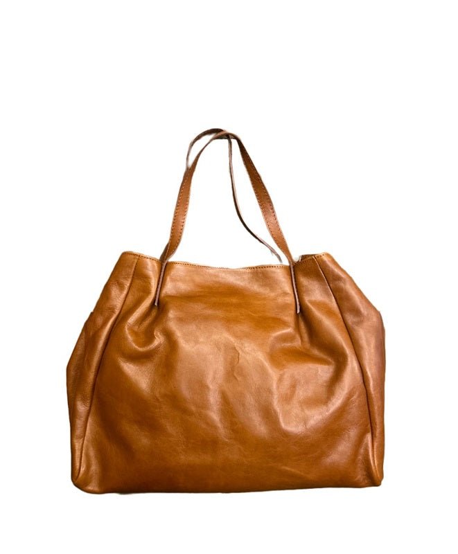 Borsa in pelle I Medici 63/2375 Marrone - Pelletteria Allegrini