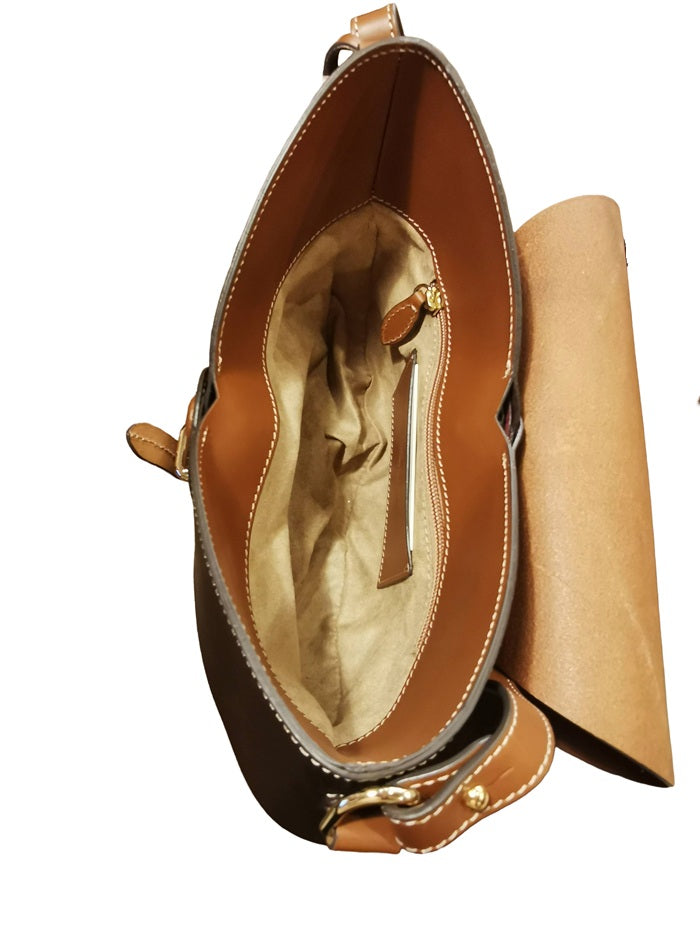 Opera Leather Bag Boldrini 07298 Multicolor