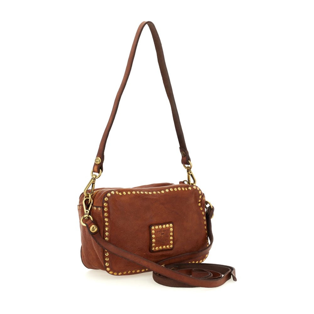 Borsa in pelle Ribes - Kate Campomaggi C001080ND X0045 cognac - Pelletteria Allegrini