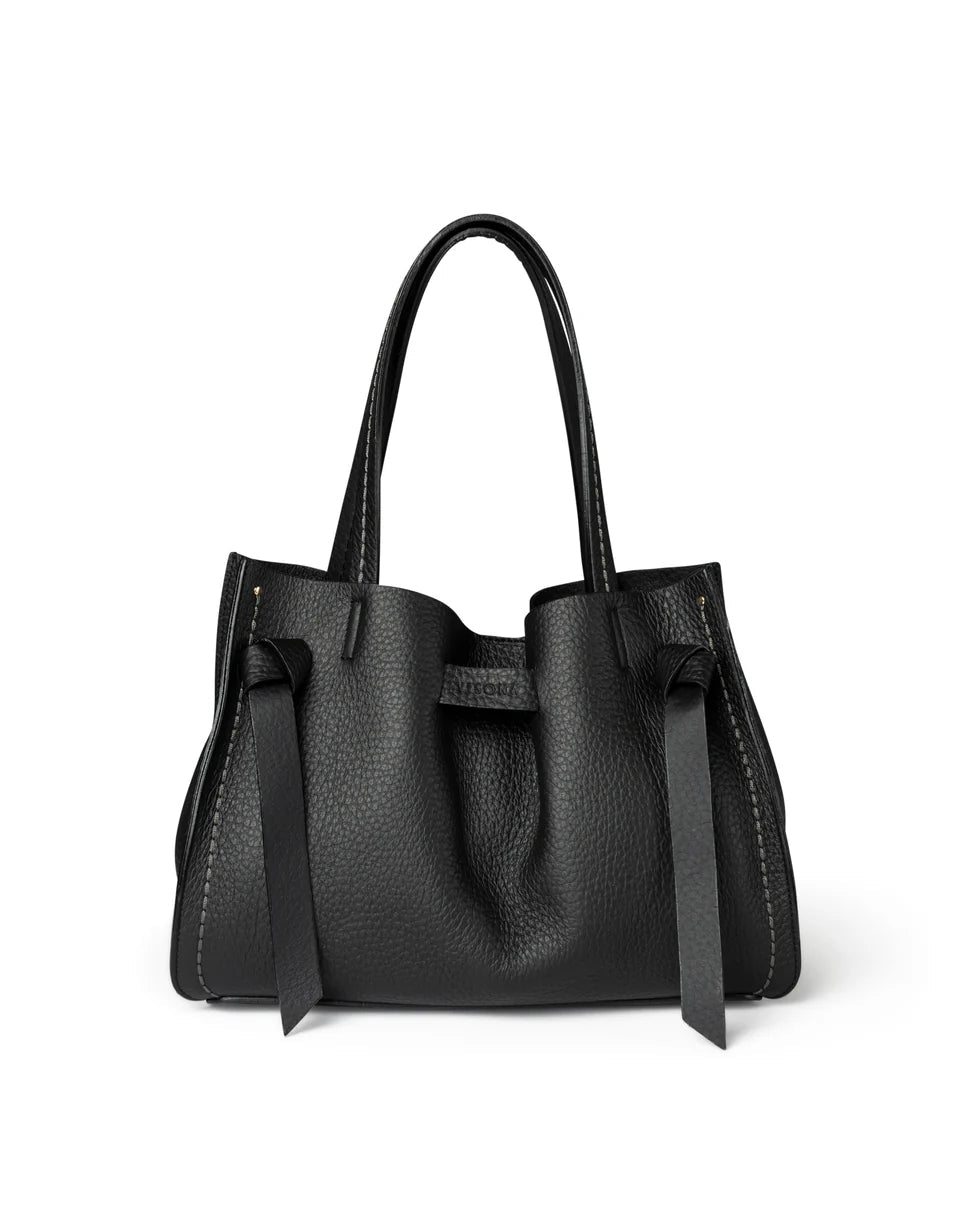 Borsa in pelle Visonà 24731 Nero - Pelletteria Allegrini