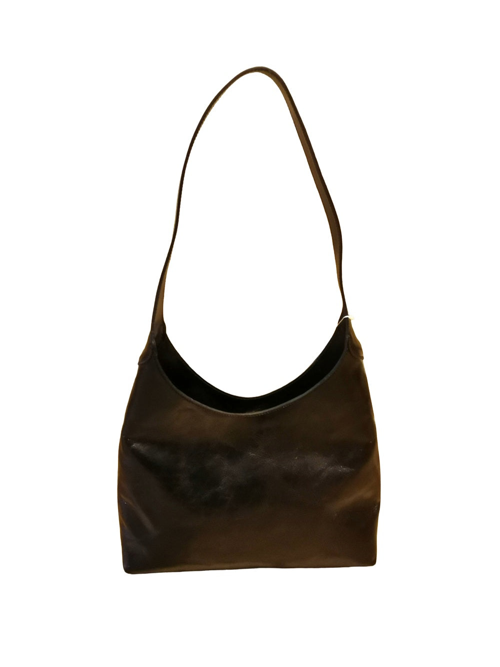 Borsa con grande unico spallaccio, interamente realizzata in pelle. Made in Italy