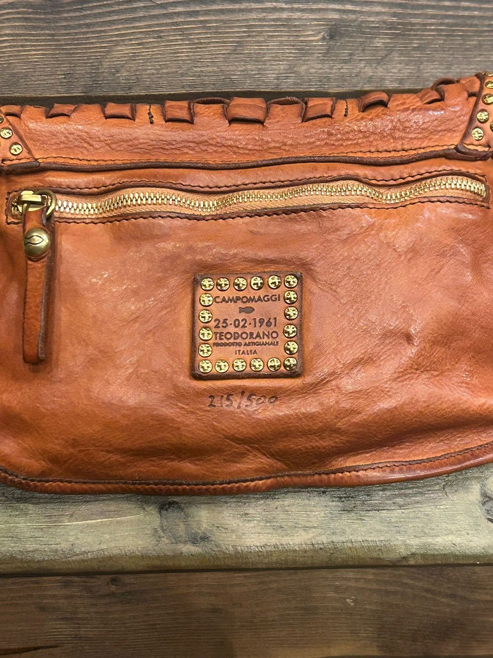 Borsa monospalla in pelle SOFIA BAG ANNIVERSARY Campomaggi C046470ND - X1755 215/500 Cognac - Pelletteria Allegrini