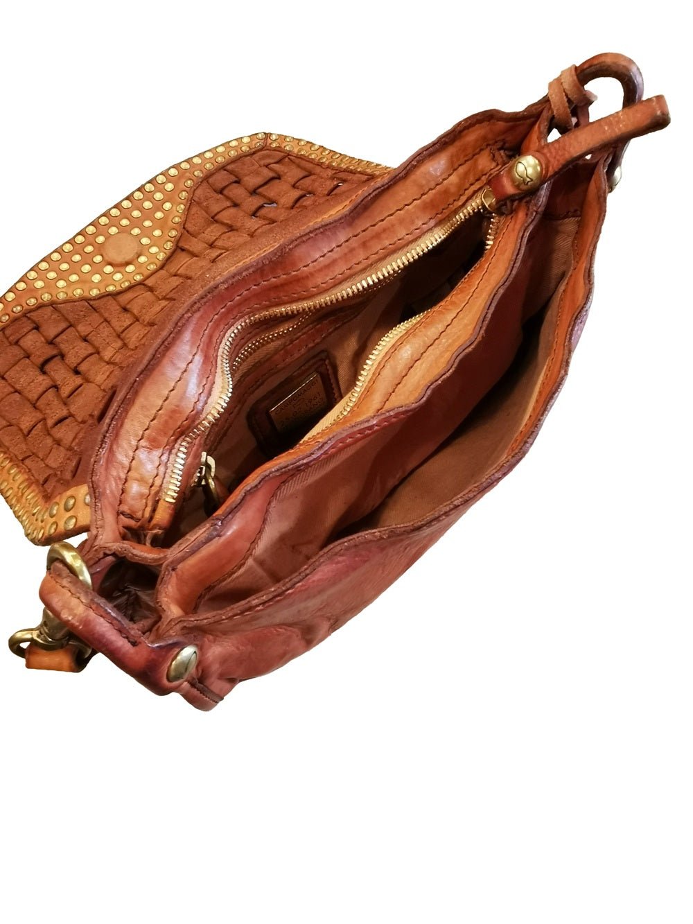 Borsa monospalla in pelle SOFIA BAG ANNIVERSARY Campomaggi C046470ND - X1755 217/500 Cognac - Pelletteria Allegrini