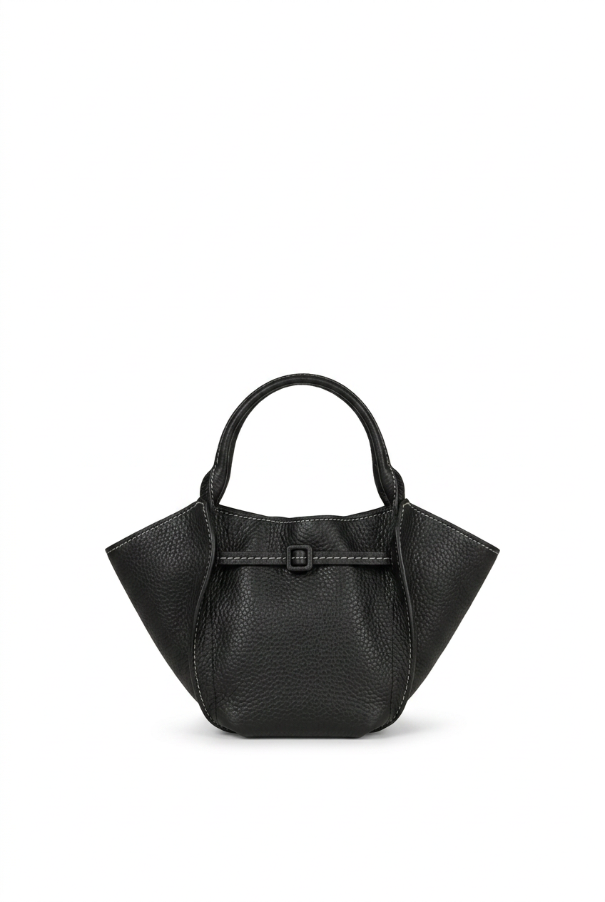 Borsa in pelle Visonà 26314 Nero