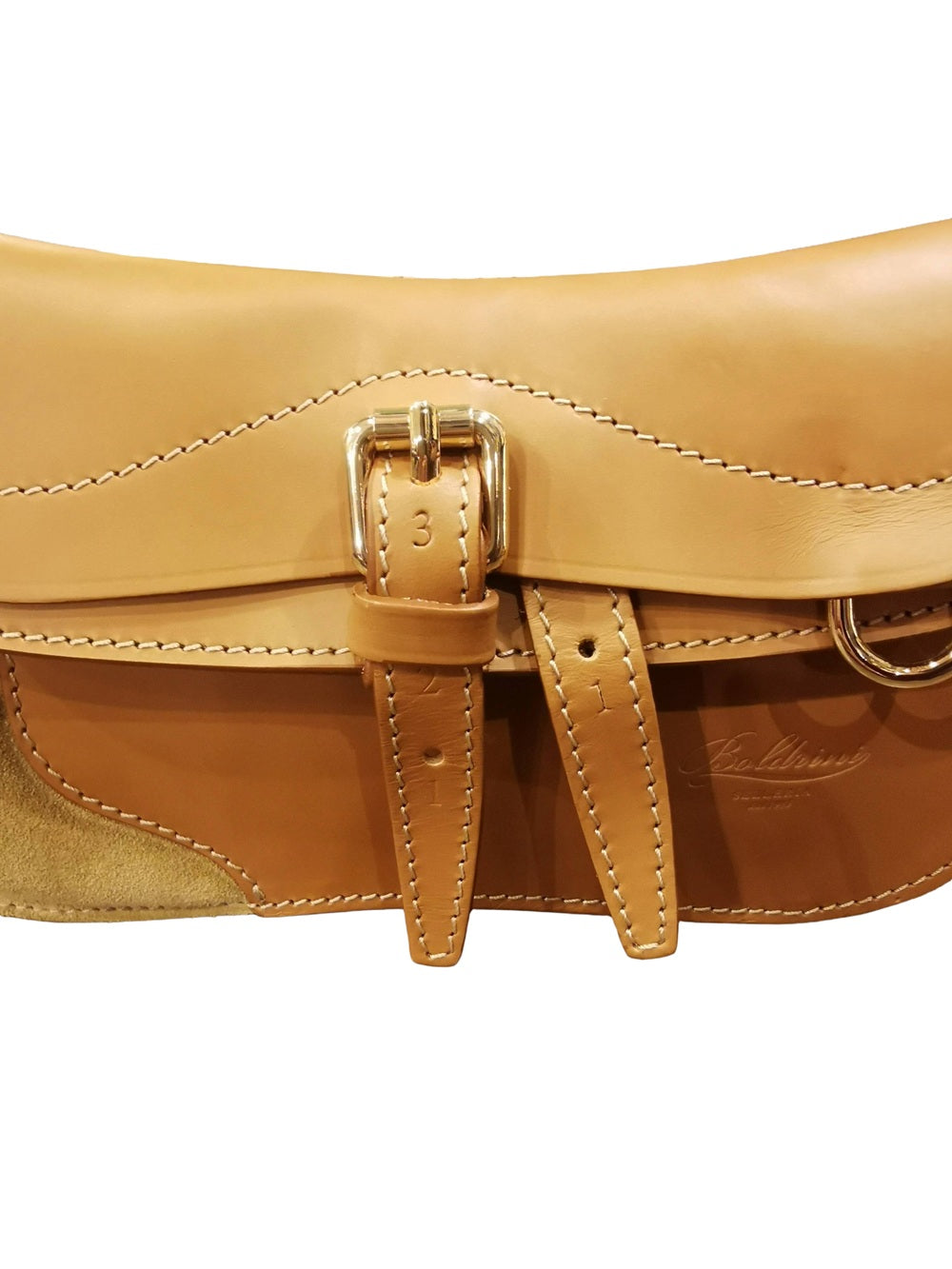 Small Leather Bag Boldrini 07653 Natural