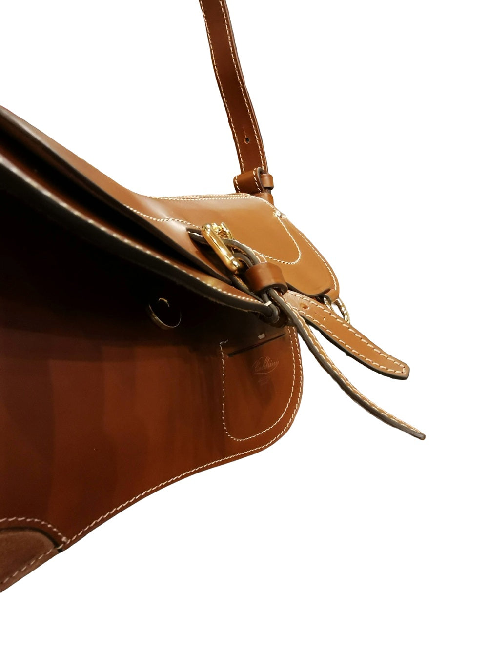 Small Leather Bag Boldrini 07654 Golden