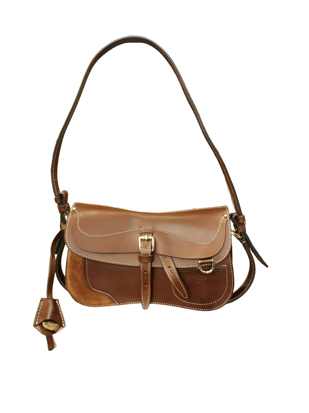 Small Leather Bag Boldrini 07654 Papaja