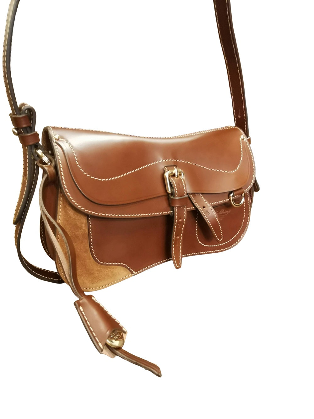 Small Leather Bag Boldrini 07654 Papaja