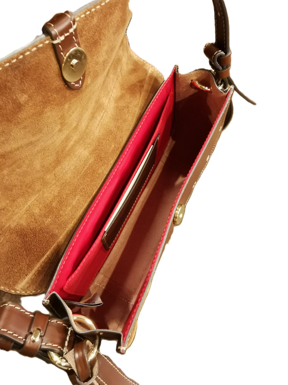 Small Leather Bag Boldrini 07654 Papaja