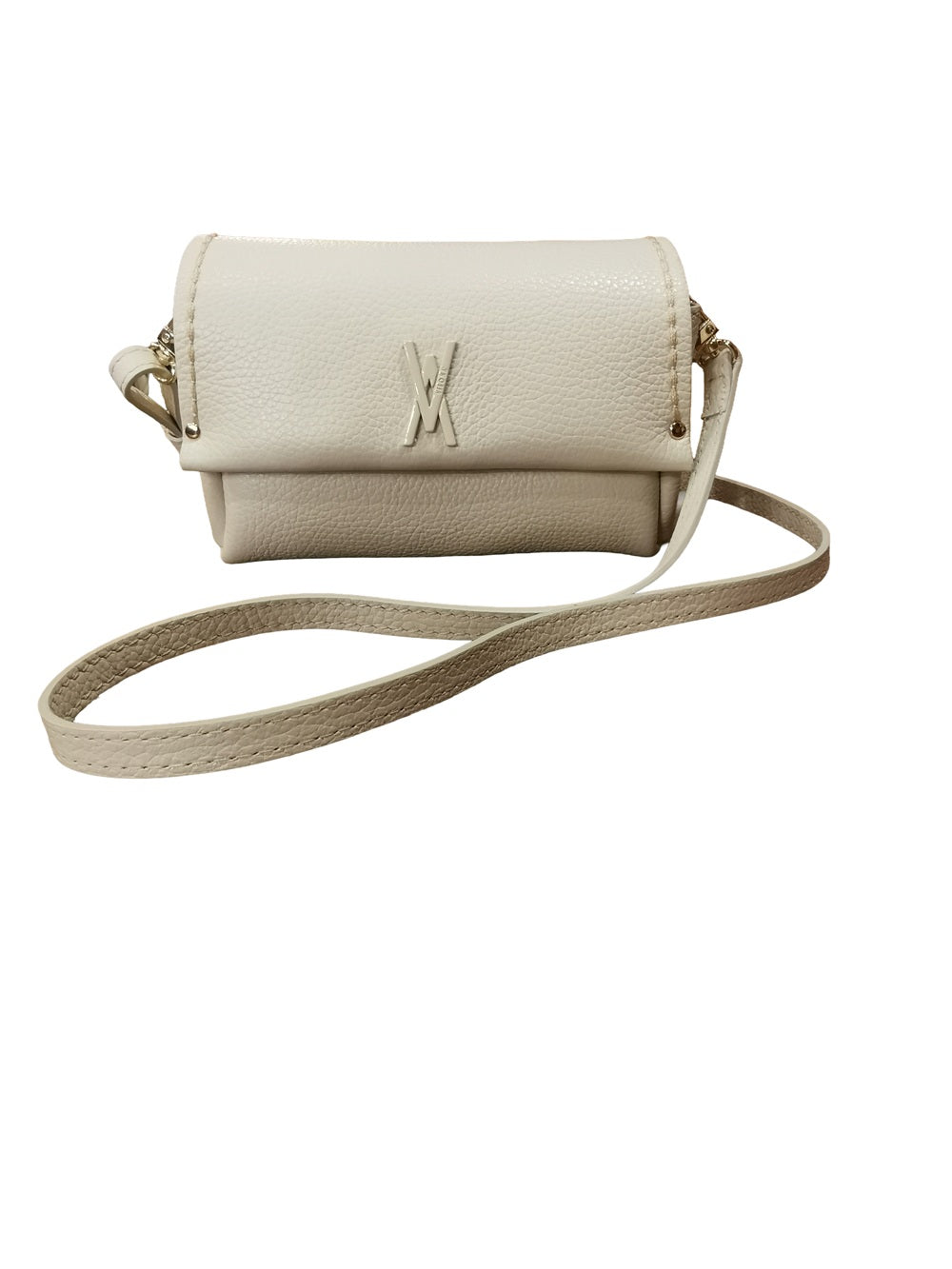 Borsa piccola in pelle con tracolla VISONA' 24805 Latte