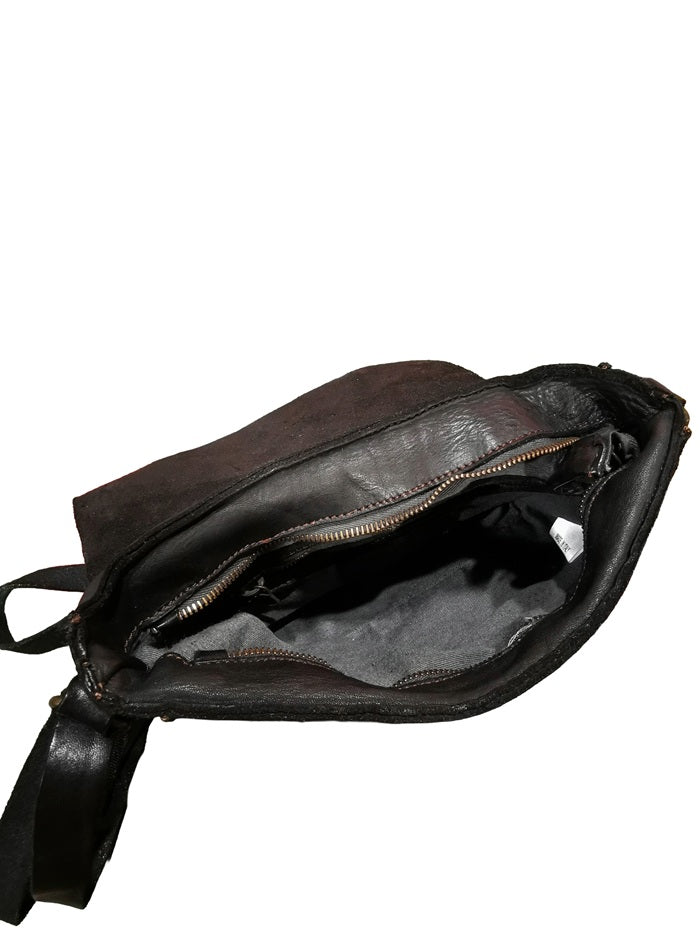 Small leather bag Pelletteria Allegrini Filippo 1570 Black