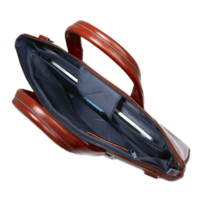 Bags for 15.6" laptops expandable Piquadro CA4021B2 Leather (orange)