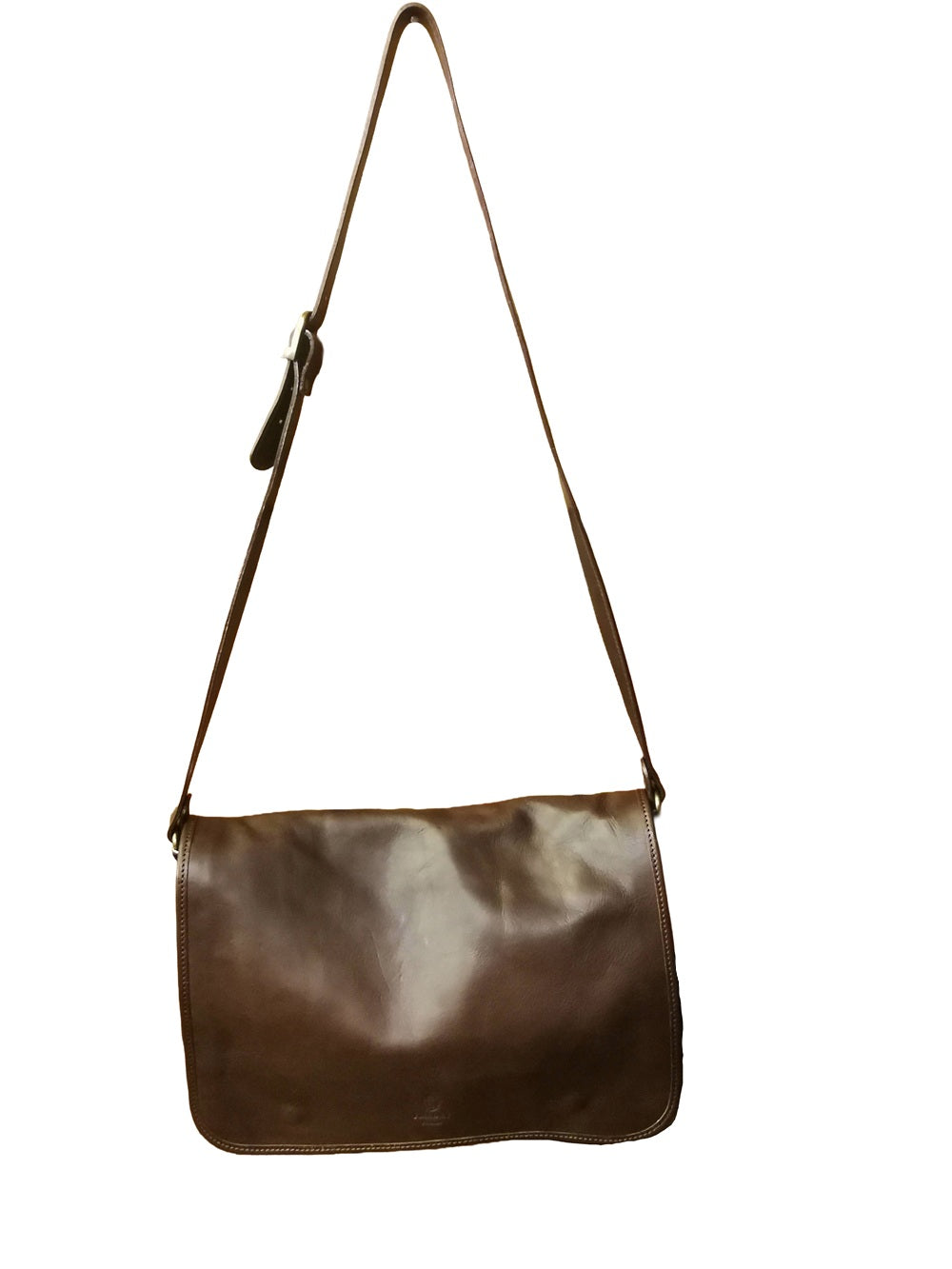 Borsa a postina di grandi dimensioni, perfetta come porta computer. Made in Italy