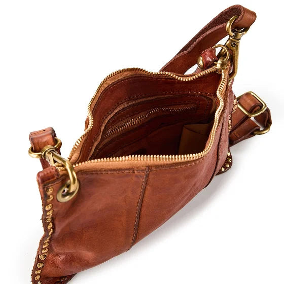 Borsa tracolla Ebe in pelle Campomaggi  C044360ND X0007 cognac