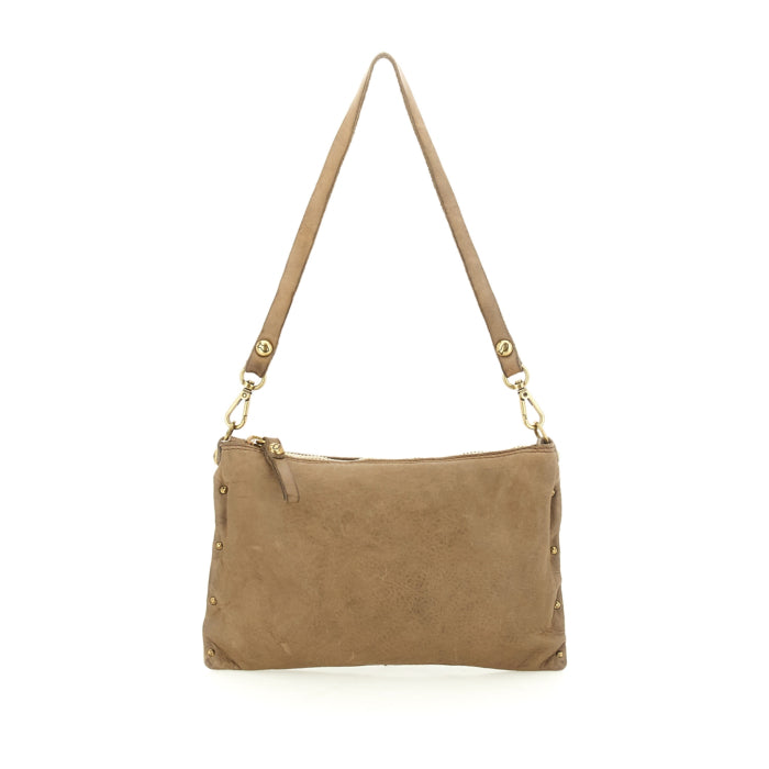 Borsa tracolla Lucca-Giulia in pelle Campomaggi  C043700ND X0007 ghiaccio