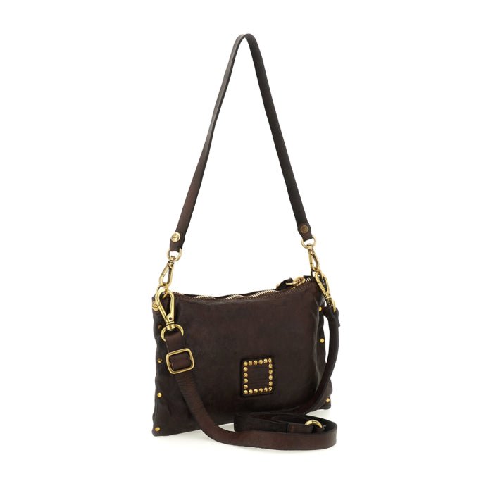 Borsa tracolla Lucca - Giulia in pelle Campomaggi C043700ND X0007 Testa di Moro - Pelletteria Allegrini