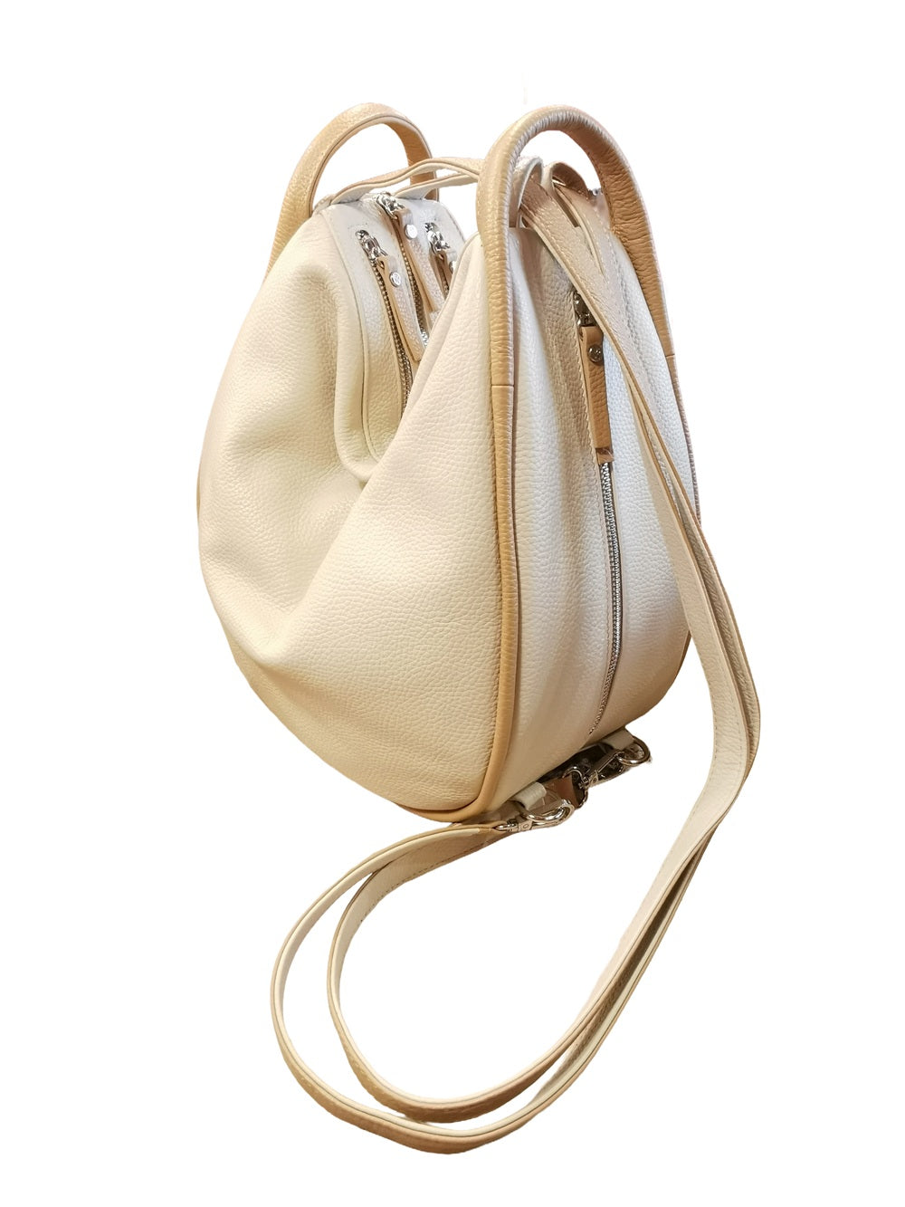 Borsa/zaino grande Bruno Rossi MLX14 Panna/Biscotto