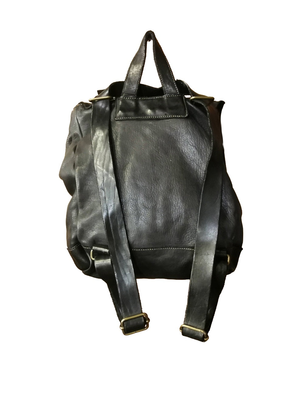 Borsa che si trasforma e diventa zaino, interamente realizzata in morbida pelle. Made in Italy