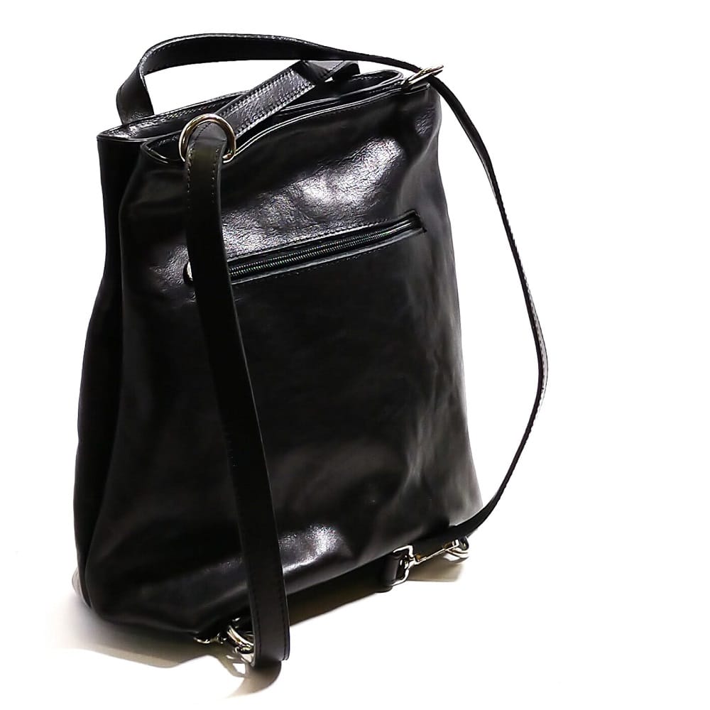 Borsa/zaino in pelle I Medici 63/2900 Nero