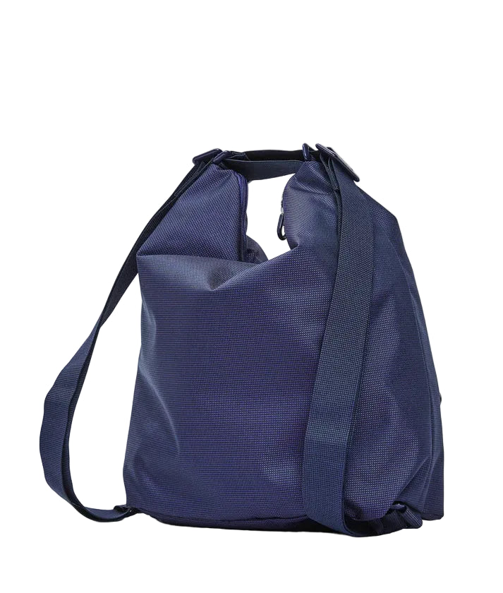 Handbag/backpack in fabric MD Mandarina Duck P10QMT09 Blu