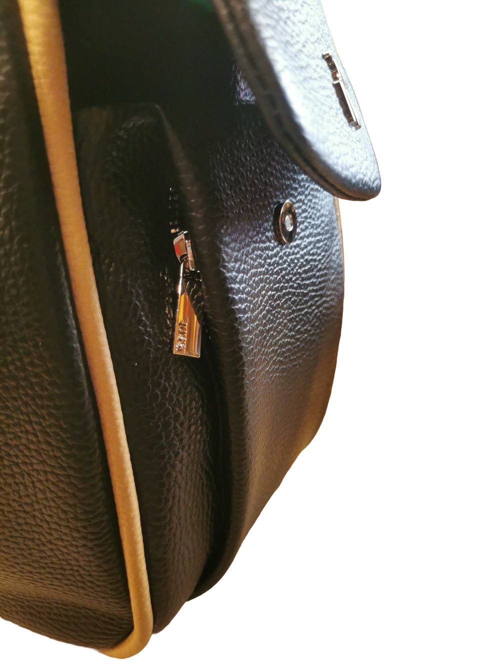 Borsa/zaino grande Bruno Rossi MLX14 Nero/Biscotto - Pelletteria Allegrini