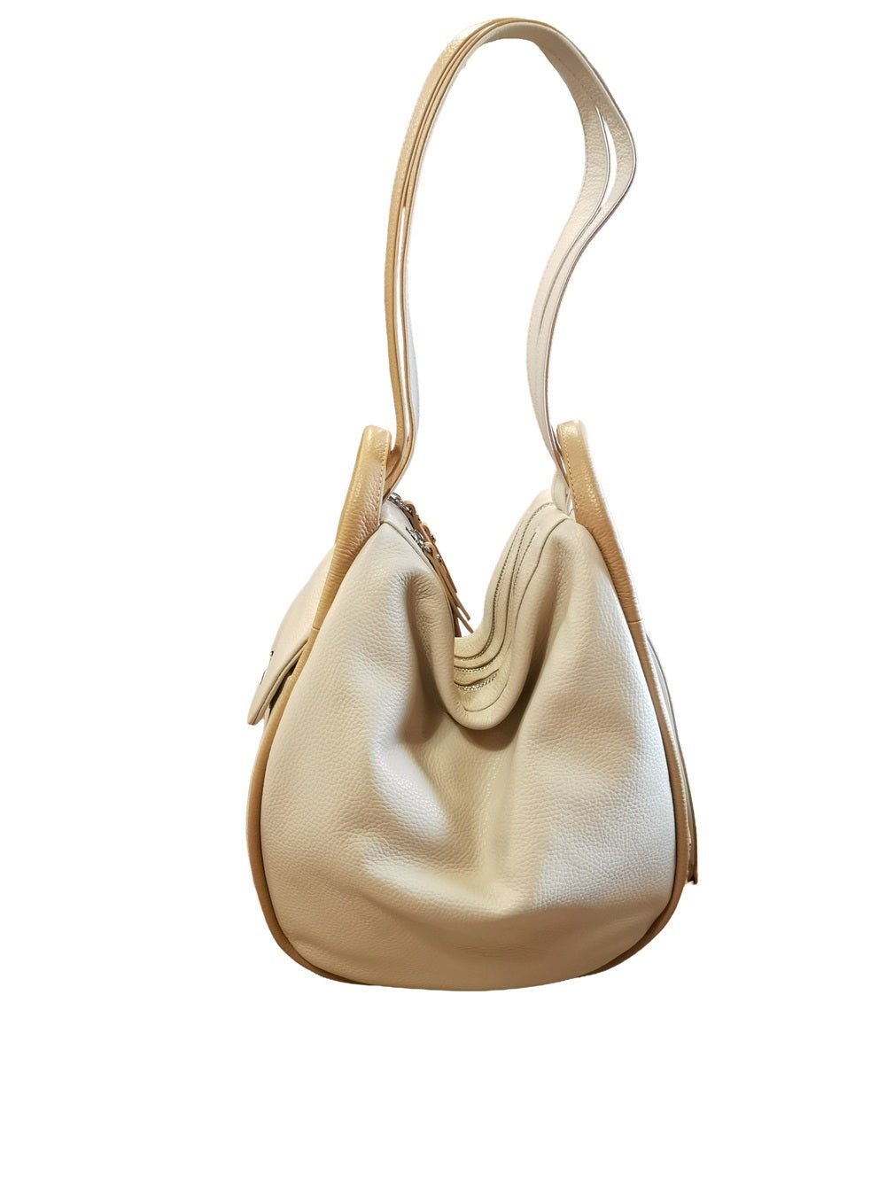 Borsa/zaino grande Bruno Rossi MLX14 Panna/Biscotto - Pelletteria Allegrini
