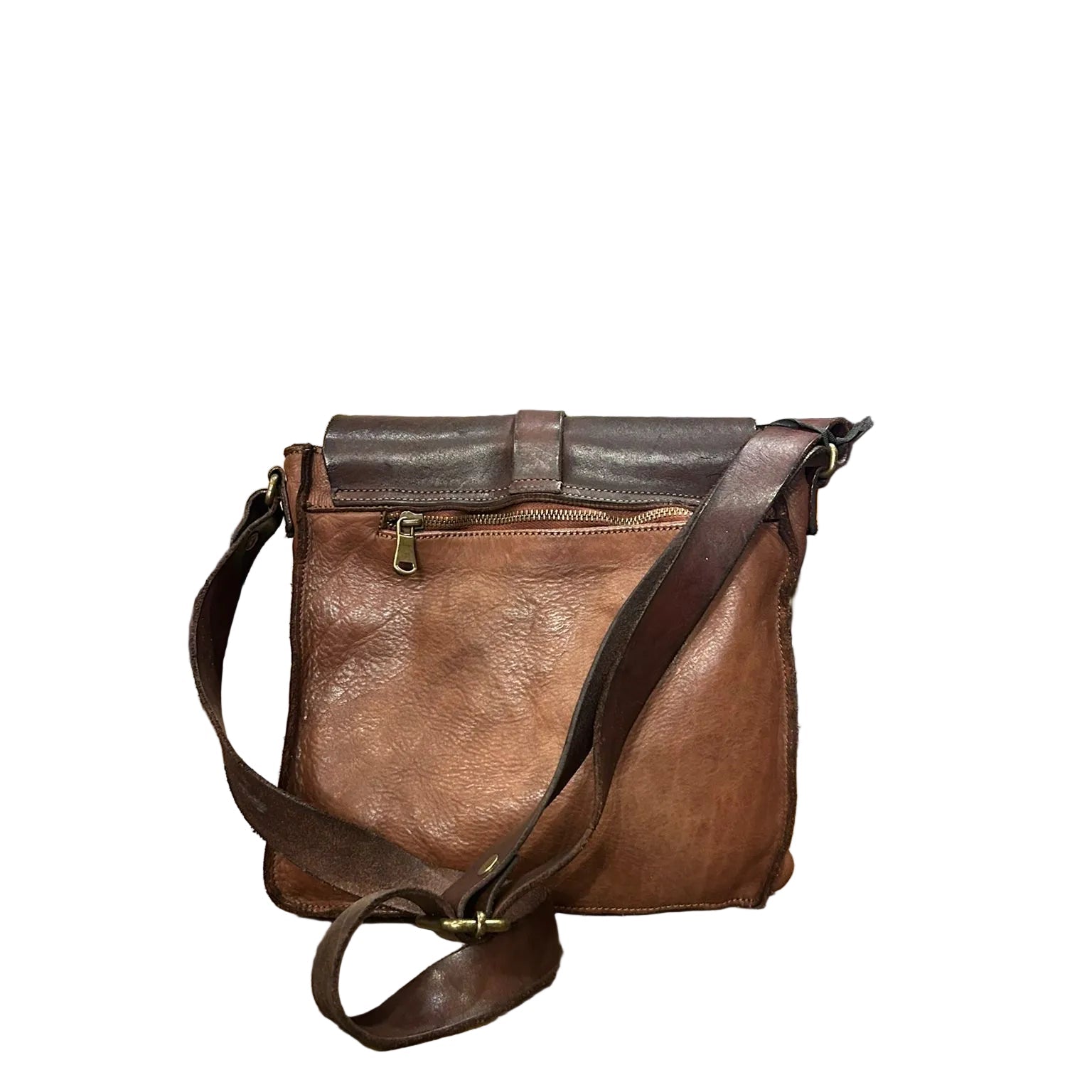 Borsello in pelle Pelletteria Allegrini Filippo 1595 bruciato