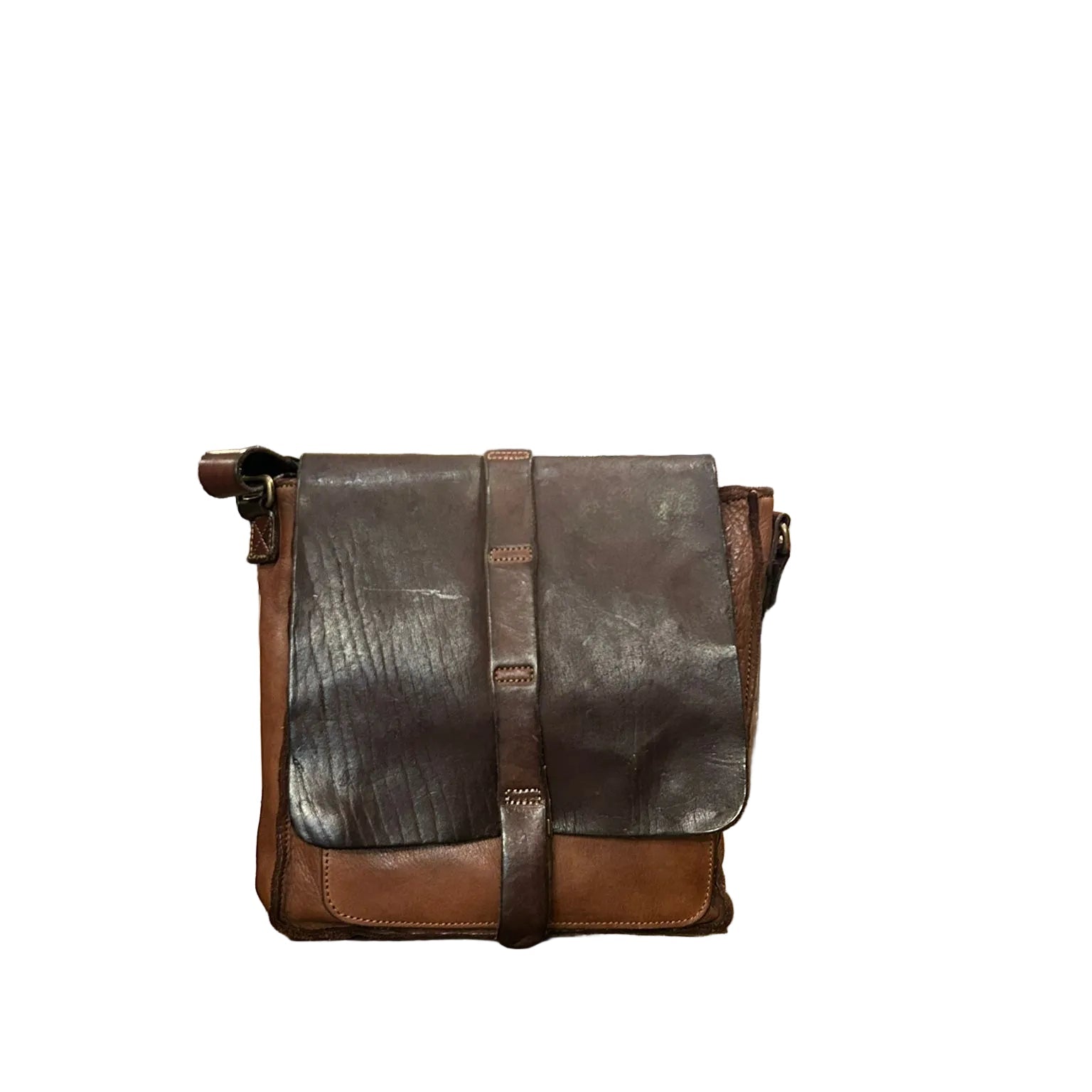 Borsello in pelle Pelletteria Allegrini Filippo 1595 bruciato