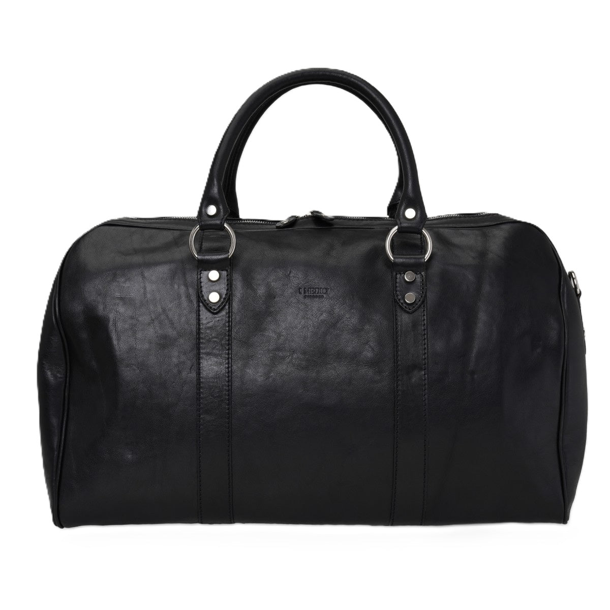 Borsone da viaggio in pelle I Medici 63/9275 Nero