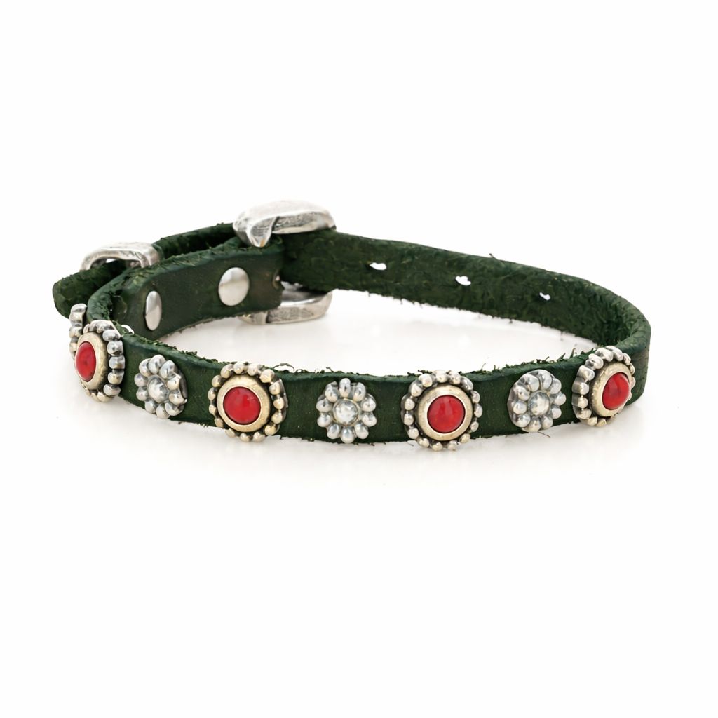 Bracciale Classic in pelle Campomaggi C003390ND X3077 verde bottiglia